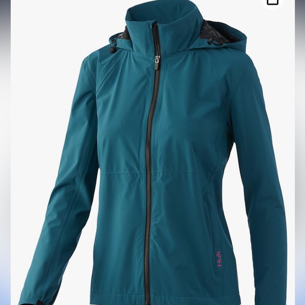 HUK Women’s Pursuit Waterproof & Wind Resistant Zip Jacket Size Medium